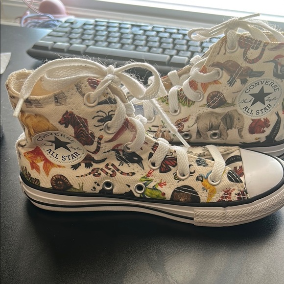 Converse animal print High-Top Sneakers size 13 - Picture 2 of 5